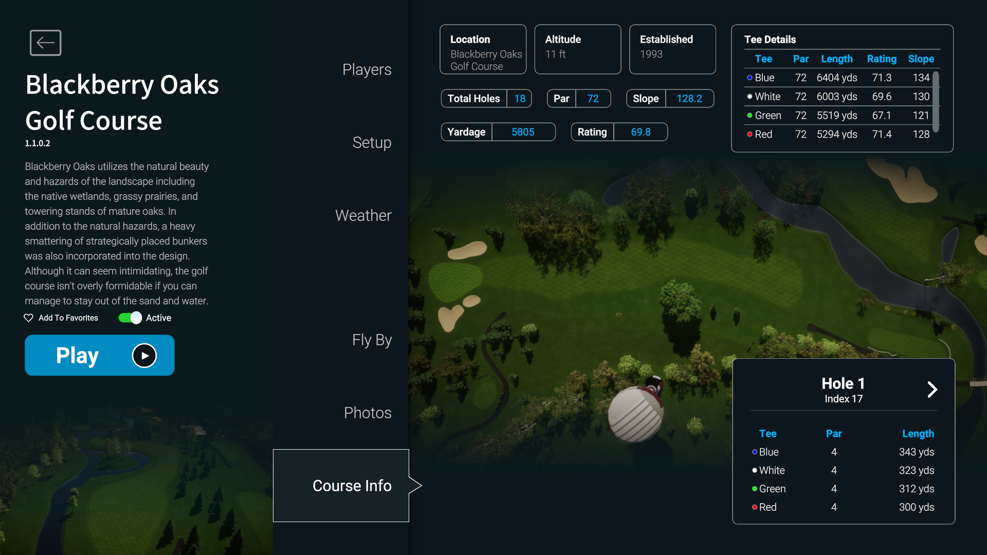 Blackberry Oaks Golf Course